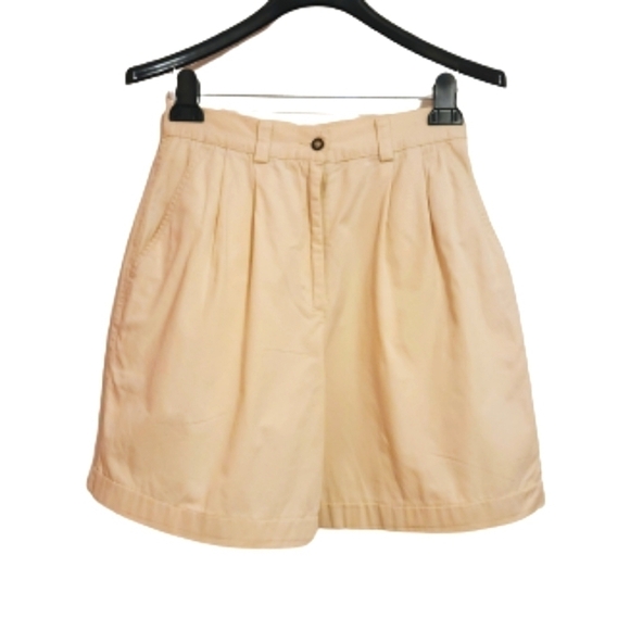Izod Club Vintage High Waist Pleated Fly Zipper Cotton Casual Shorts 8 - Picture 1 of 12